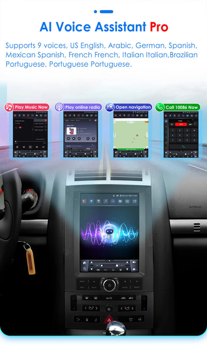 Peugeot 407: Autoradio 9.7" Android 13 AutoRadioCanario