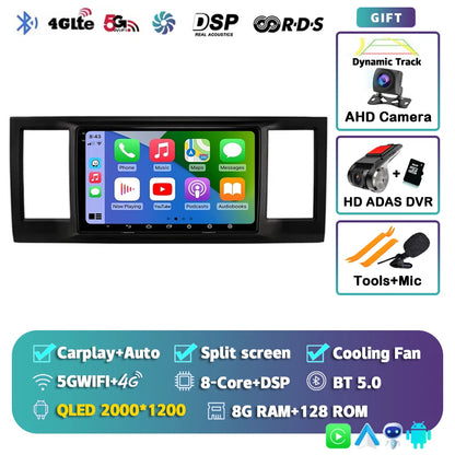 9" 2 Din Android Radio for VW Caravelle 2015-2020 – CarPlay, GPS, 360° View