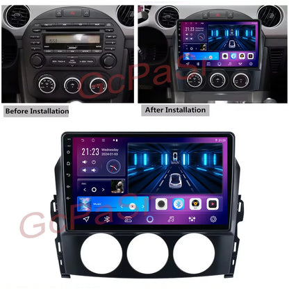 Stereo Mazda MX-5 NC 2005-2015, 9" Android DSP, Wi-Fi, Carplay