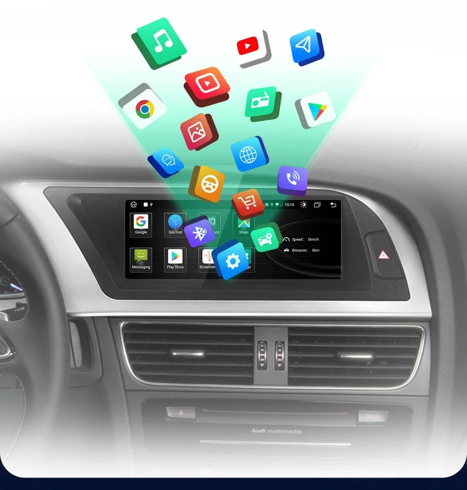 CarPlay Android Auto 8.8" 1 Din for Audi A4L 2009-2016