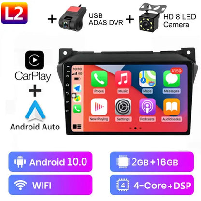 Android 12 9" 2 Din Autoradio per Suzuki Alto 2009-2016