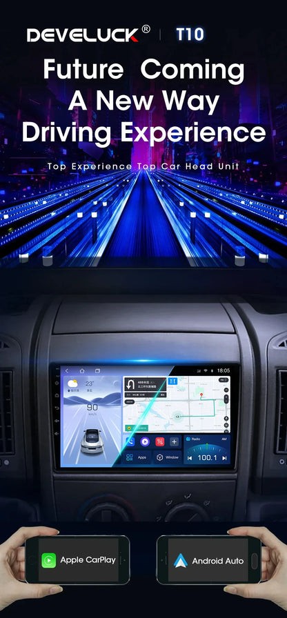 Autoradio 9" 2DIN Android per Fiat Ducato 2006-2022