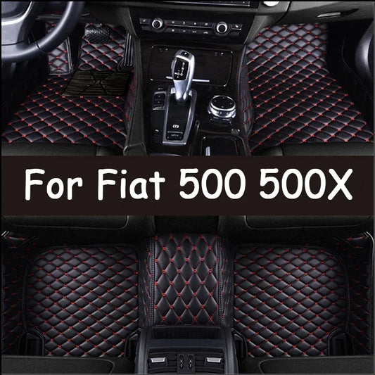 Tappetini di lusso 3D per Fiat 500 2011-2012 (DIN)