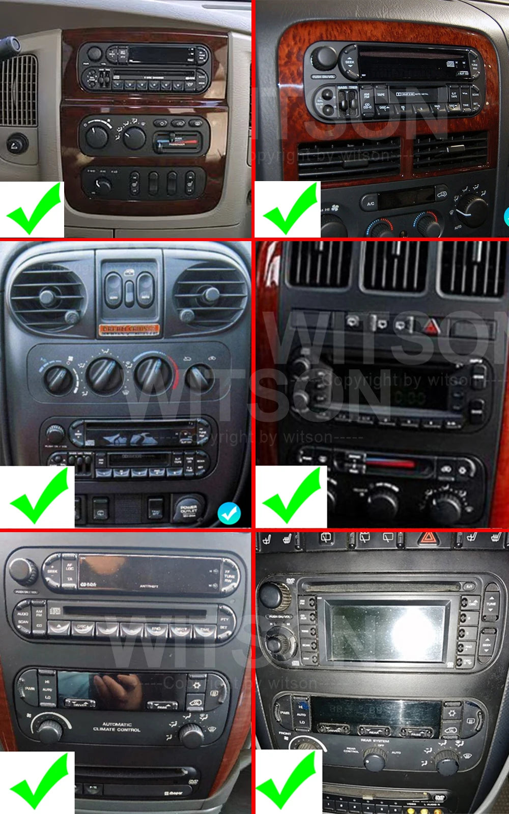 Car radio 9" Android Double Din for Jeep 1999–2004