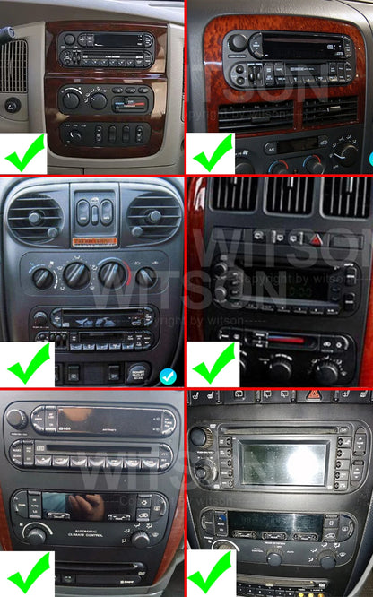 Car radio 9" Android Double Din for Jeep 1999–2004