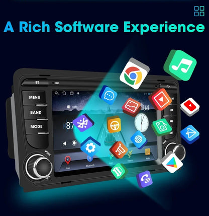 A3 Navigator: Radio 7" Android CarPlay AutoRadioCanario