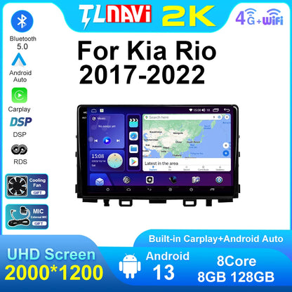Autoradio stereo Android Auto da 9" per Kia Rio 2017-2022