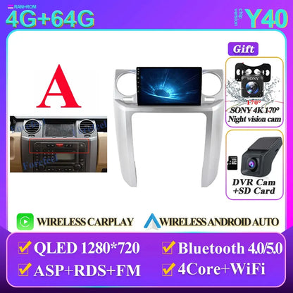 Land Rover Discovery 9" Smart Stereo Android 14, 2004-2009