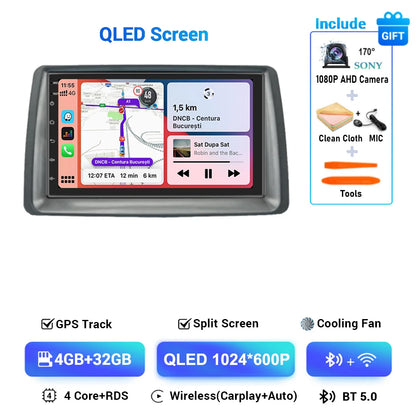 Multimediale Android CarPlay da 7" per Fiat Panda 2003-2012