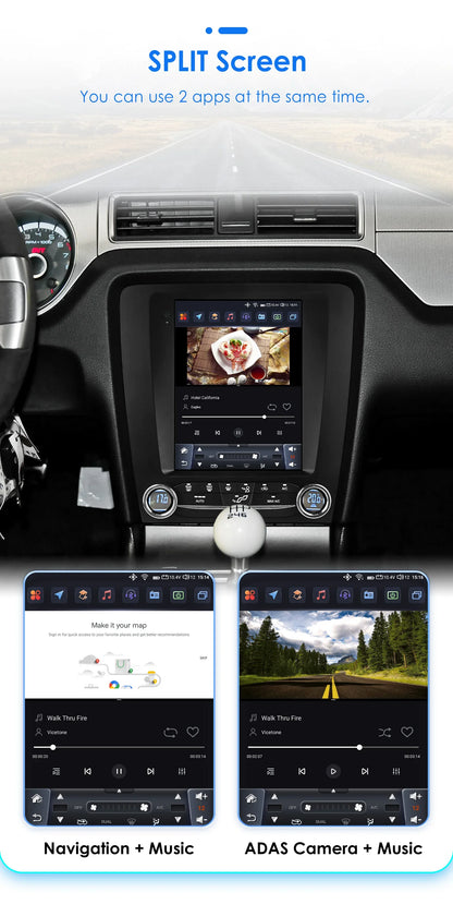 Autoradio Android 13 da 9,7" per Ford Mustang 2010-2014 - CarPlay, GPS, 4G, 8Core