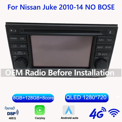 GPS Radio 9" Nissan Juke 2010-2019 DSP 8-Core