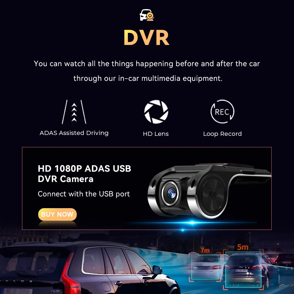 Multimedia Radio 8" 2Din Android 13 for Volvo S60 V70 XC70 XC90 2000-2004