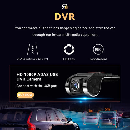 Multimedia Radio 8" 2Din Android 13 for Volvo S60 V70 XC70 XC90 2000-2004