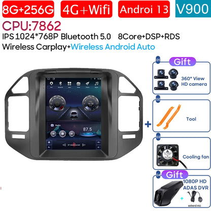 Autoradio 9.7" 1DIN para Mitsubishi Pajero 1999-2011