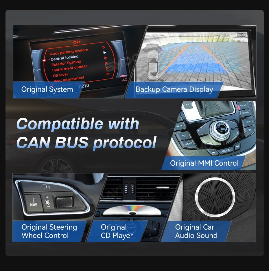 8.8" CarPlay Android Auto for Audi A5 2009-2016