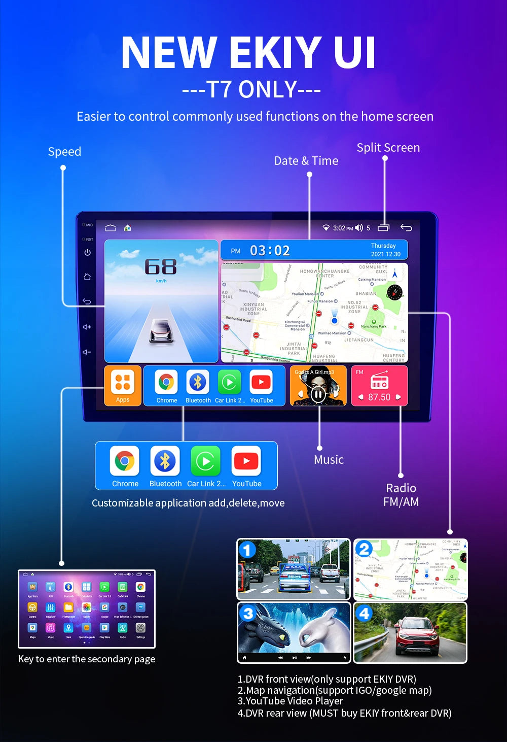 Radio 9'' 2DIN Android Auto para Renault AutoRadioCanario