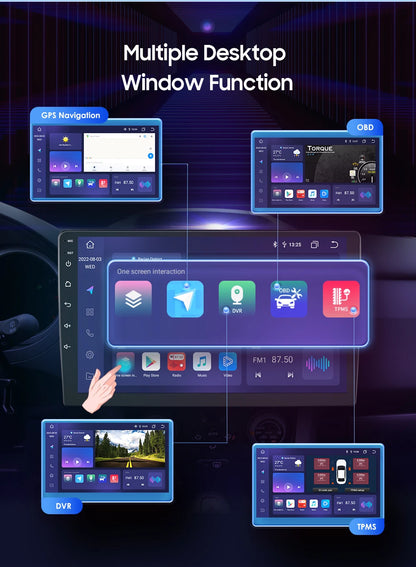 Autoradio 2DIN Android 10 CarPlay per Renault Clio 2012-2016