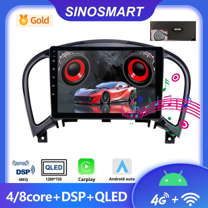 GPS Radio 9" Nissan Juke 2010-2019 DSP 8-Core