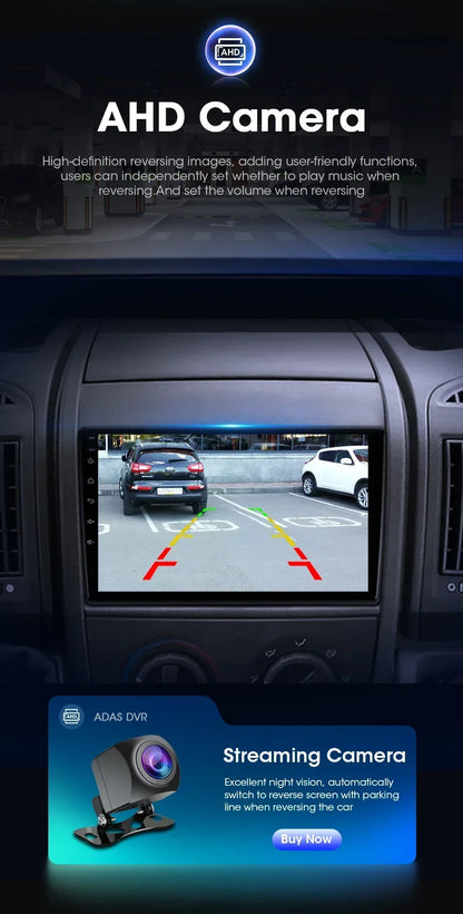 Autoradio 9" 2DIN Android per Fiat Ducato 2006-2022