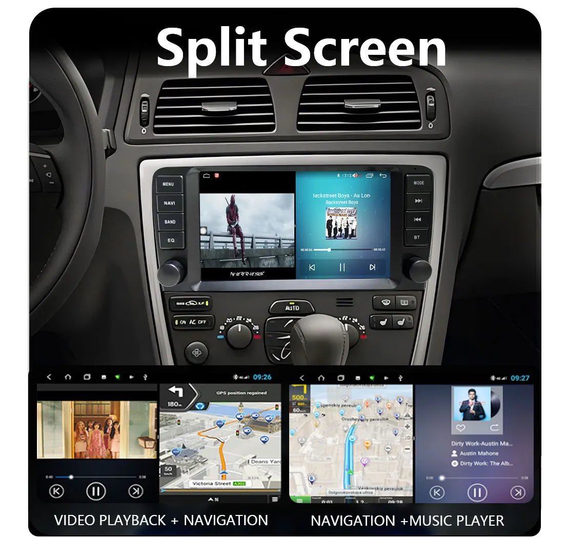 Autoradio Android 8" Double Din per Volvo S60 2005-2009