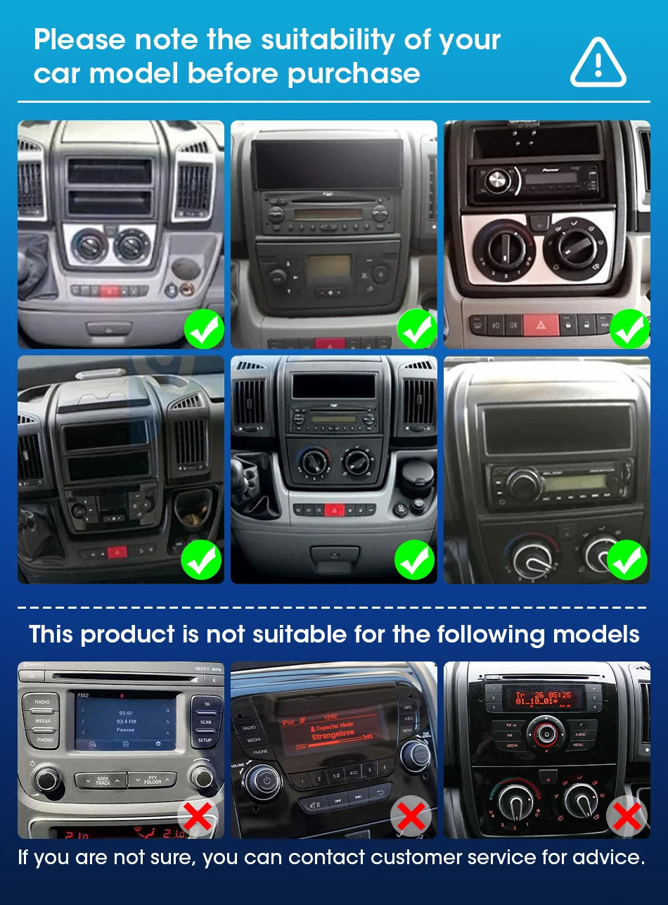 Autoradio 9" 2DIN Android per Fiat Ducato 2006-2022