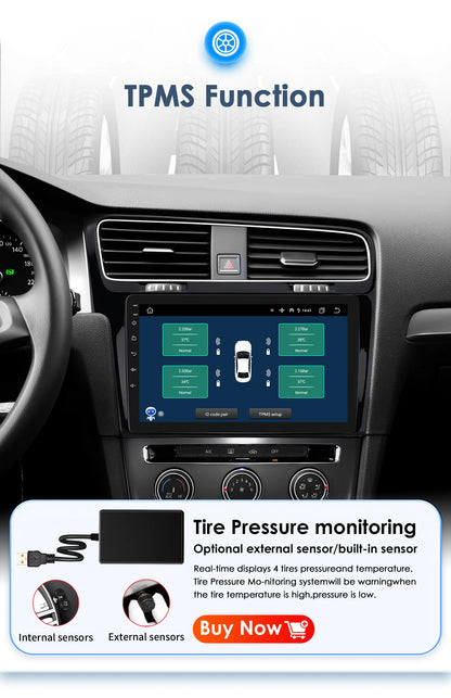 Android 10.1" 2DIN Radio per Volkswagen VW Golf 7 2013-2017 con GPS e CarPlay