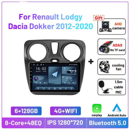 9" 2DIN CarPlay radio for Dacia Lodgy/Dokker 2012-2020