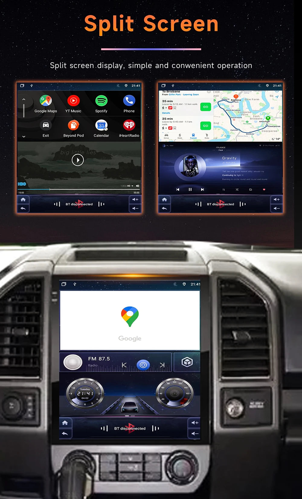 Autoradio 9.7" 1DIN para Mitsubishi Pajero 1999-2011