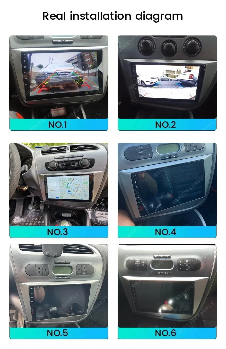 Autoradio Android 2DIN da 9" per Seat Leon 2005-2012