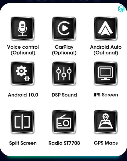 A3 Navigator: Radio 7" Android CarPlay AutoRadioCanario