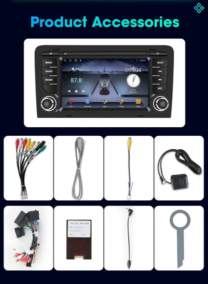 A3 Navigator: Radio 7" Android CarPlay AutoRadioCanario