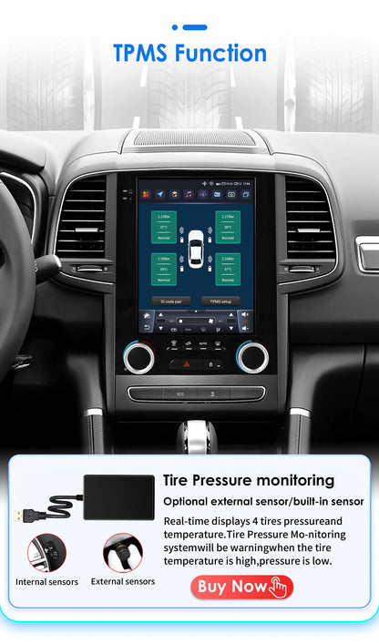 Autoradio Android 13 da 9,7" con doppio DIN per Renault Megane 4/Koleos/Samsung SM6/Talisman 2017-2019