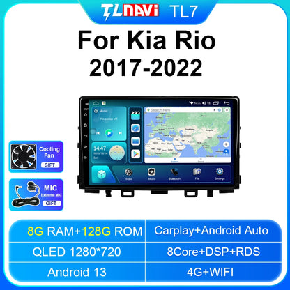 Autoradio stereo Android Auto da 9" per Kia Rio 2017-2022
