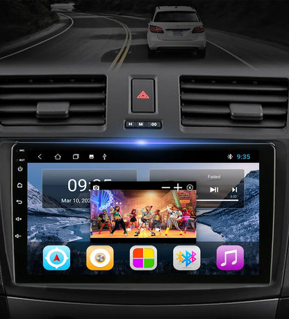 Stereo Mazda 3 2009-2013, 9" Android 12 Double Din, GPS Navigation