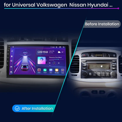 Junsun 7"-10.1" Android Auto CarPlay 2 DIN for Hyundai, VW, Fiat and Nissan
