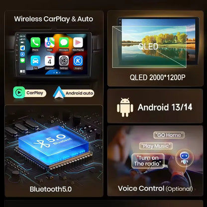 Autoradio Android da 9" per Suzuki Vitara 2017-2020, GPS e CarPlay