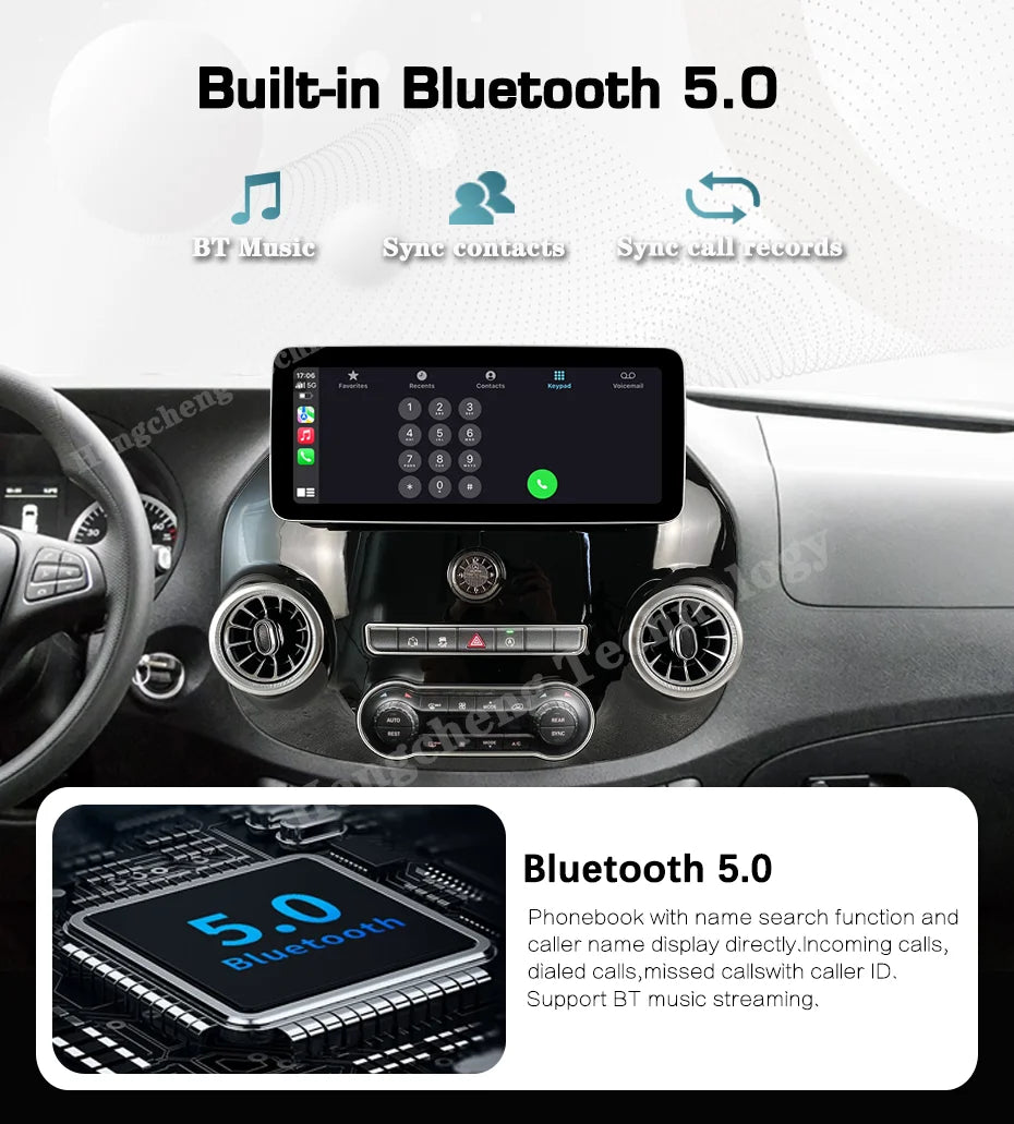 Schermo Android 2 DIN da 12,3" per Mercedes Vito