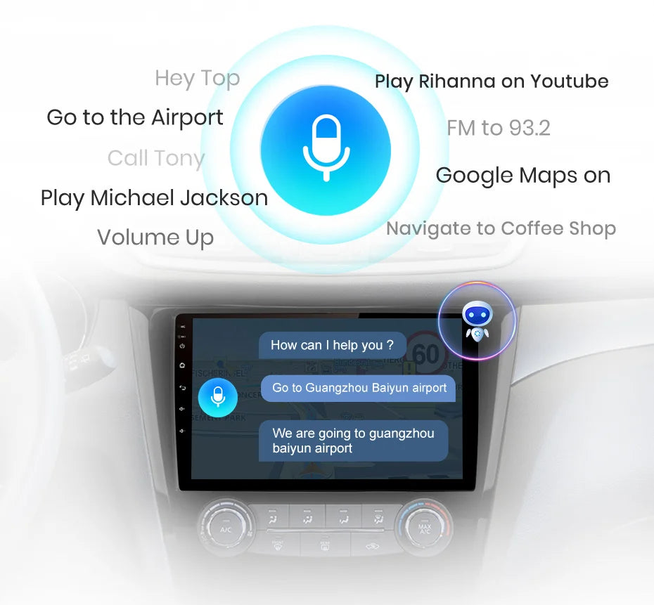 CarPlay Android Auto 8.8" 1 Din for Audi A4L 2009-2016