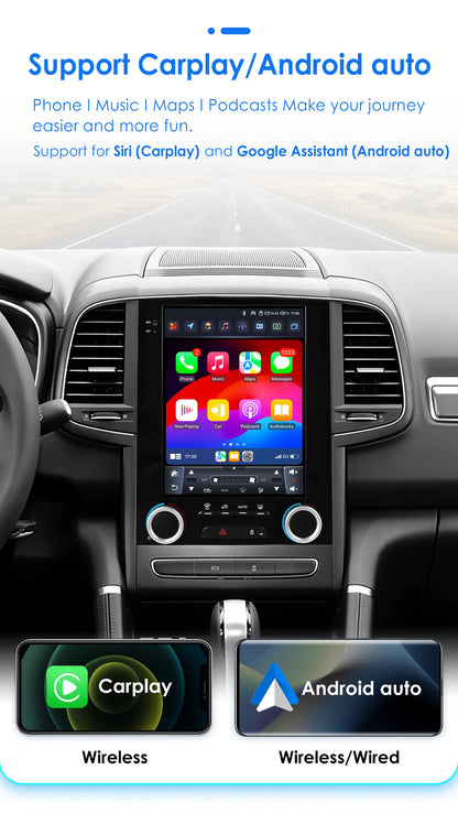 Autoradio Android 13 da 9,7" con doppio DIN per Renault Megane 4/Koleos/Samsung SM6/Talisman 2017-2019