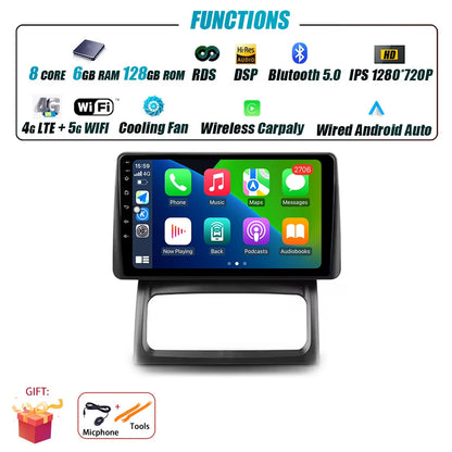 Autoradio 9" 1DIN CarPlay per Renault Clio 2001-2012