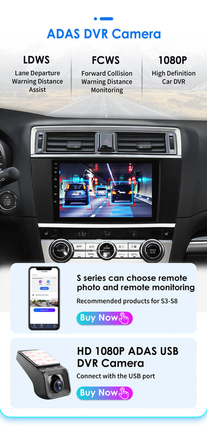 Android 9" 2DIN CarPlay radio for Subaru Legacy 2015-2018