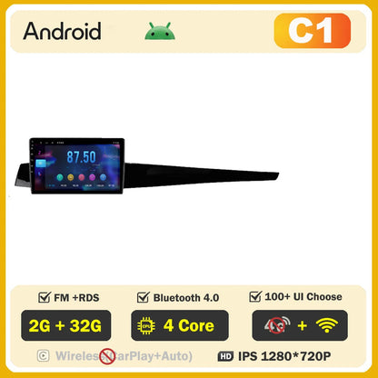 Autoradio Android 9" 1 Din para Renault Latitude/Laguna