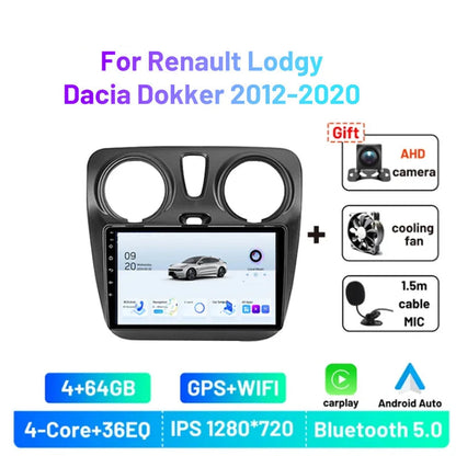 9" 2DIN CarPlay radio for Dacia Lodgy/Dokker 2012-2020