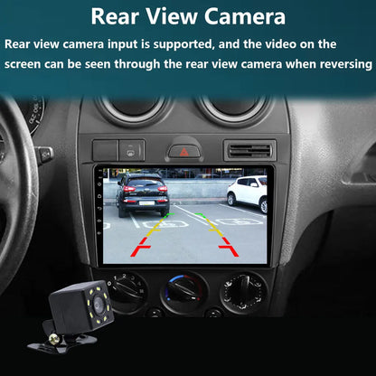 Radio Android 12 CarPlay, 9" 2 Din per Ford Fiesta MK6 2002-2008