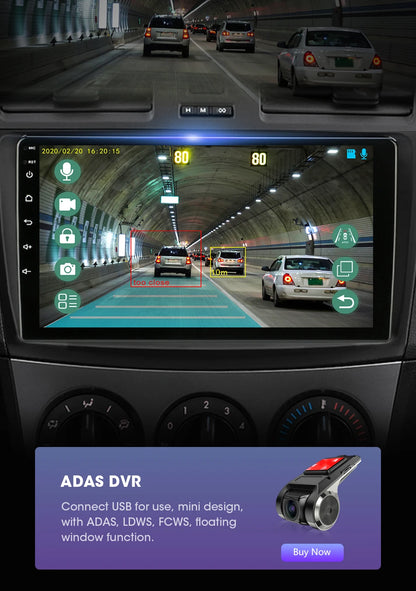 Stereo Mazda 3 2009-2013, 9" Android 12 Double Din, GPS Navigation