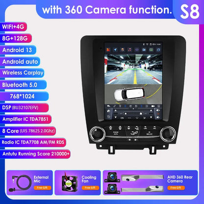 Autoradio Android 13 da 9,7" per Ford Mustang 2010-2014 - CarPlay, GPS, 4G, 8Core