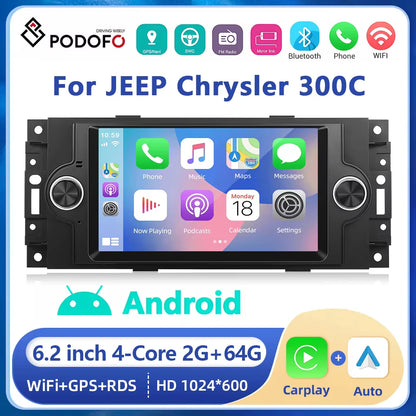 Autoradio 2DIN da 7" per Jeep Cherokee, Dodge e Chrysler 2004-2008