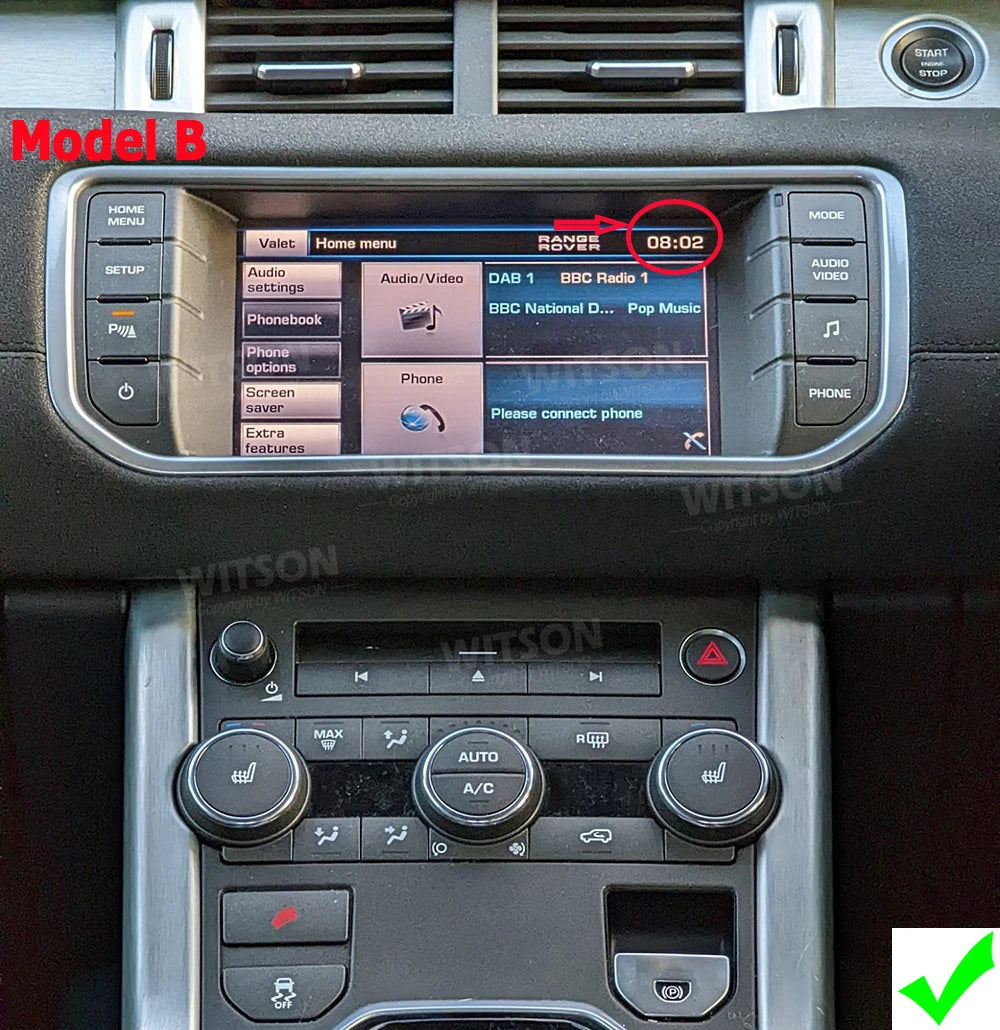 10.25" Double Din Android Car Stereo for Range Rover Evoque 2012-2018
