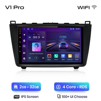 Car radio 9" 2DIN Android 12 for Mazda 6 2007-2012