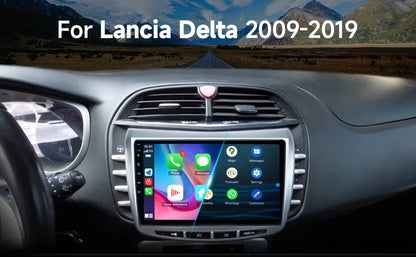 Car radio 9" 1DIN Android 14 for Lancia Delta 2009-2019